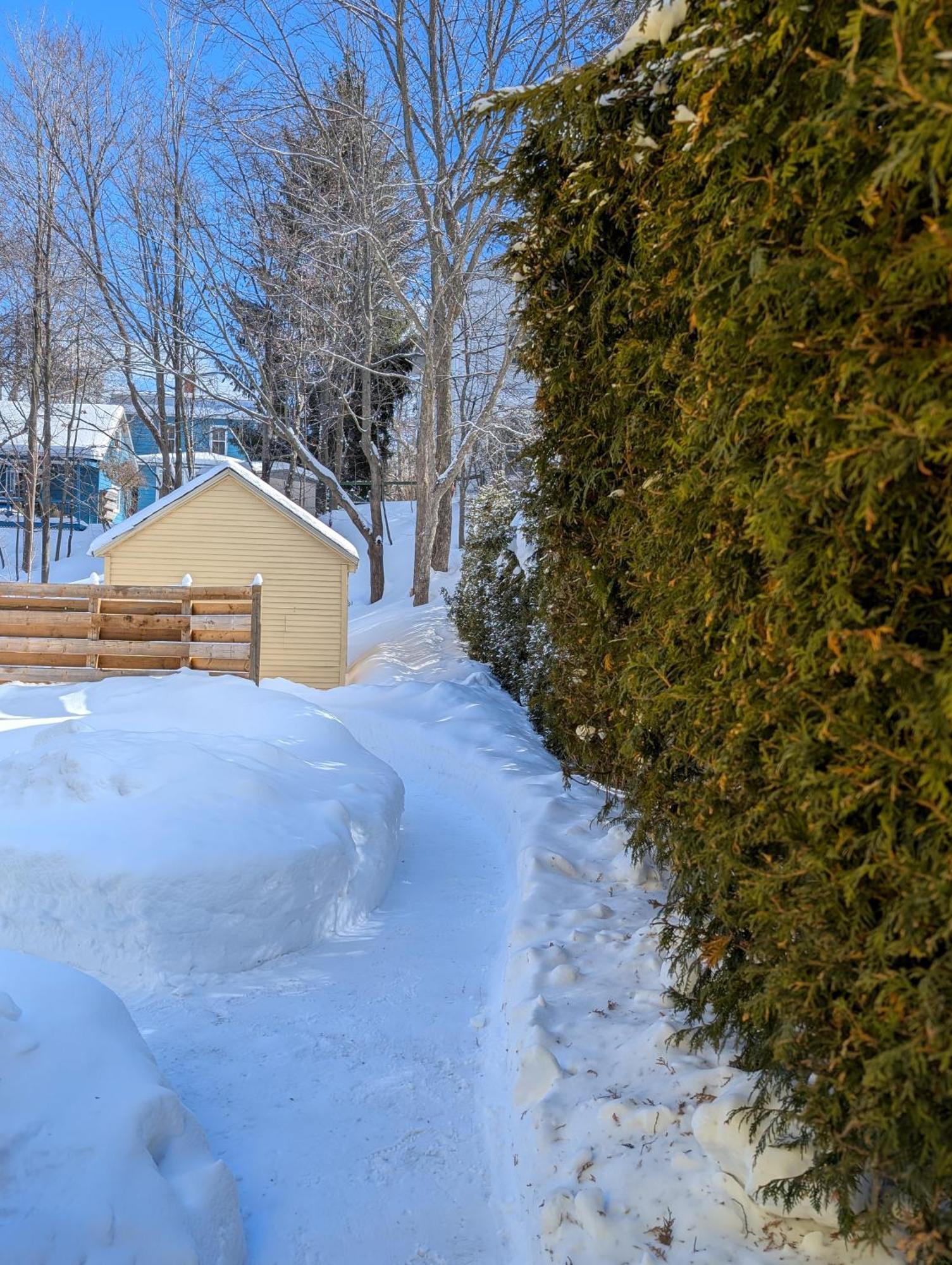 Bed and Breakfast Au Saut Du Lit Magog Exterior foto